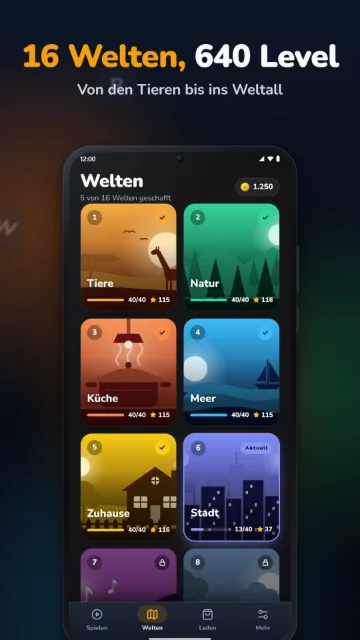 16 Welten, 640 Level – Von den Tieren bis ins Weltall